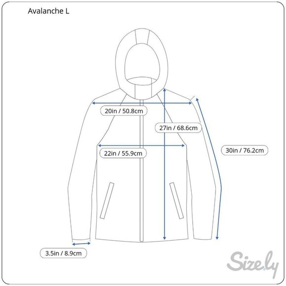 Avalanche Weather Shield Zip Windbreaker Hooded - Picture 3 of 10
